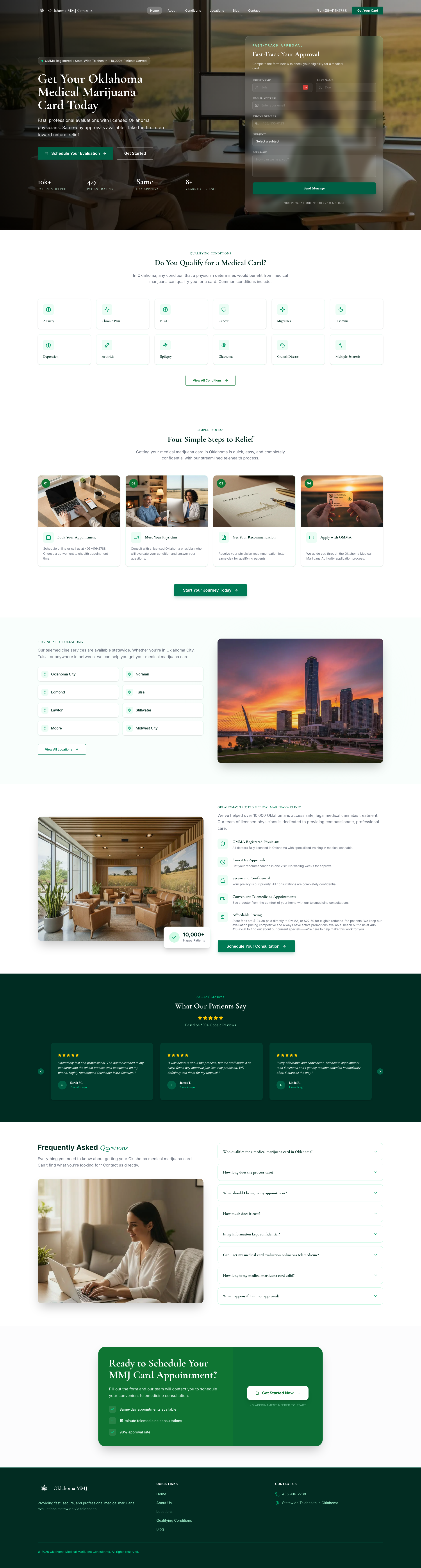 Oklahoma MMJ Consults website preview